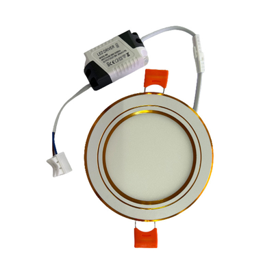 220V 9W привело тонкое Downlight 6000K с границей золота для Вьетнама